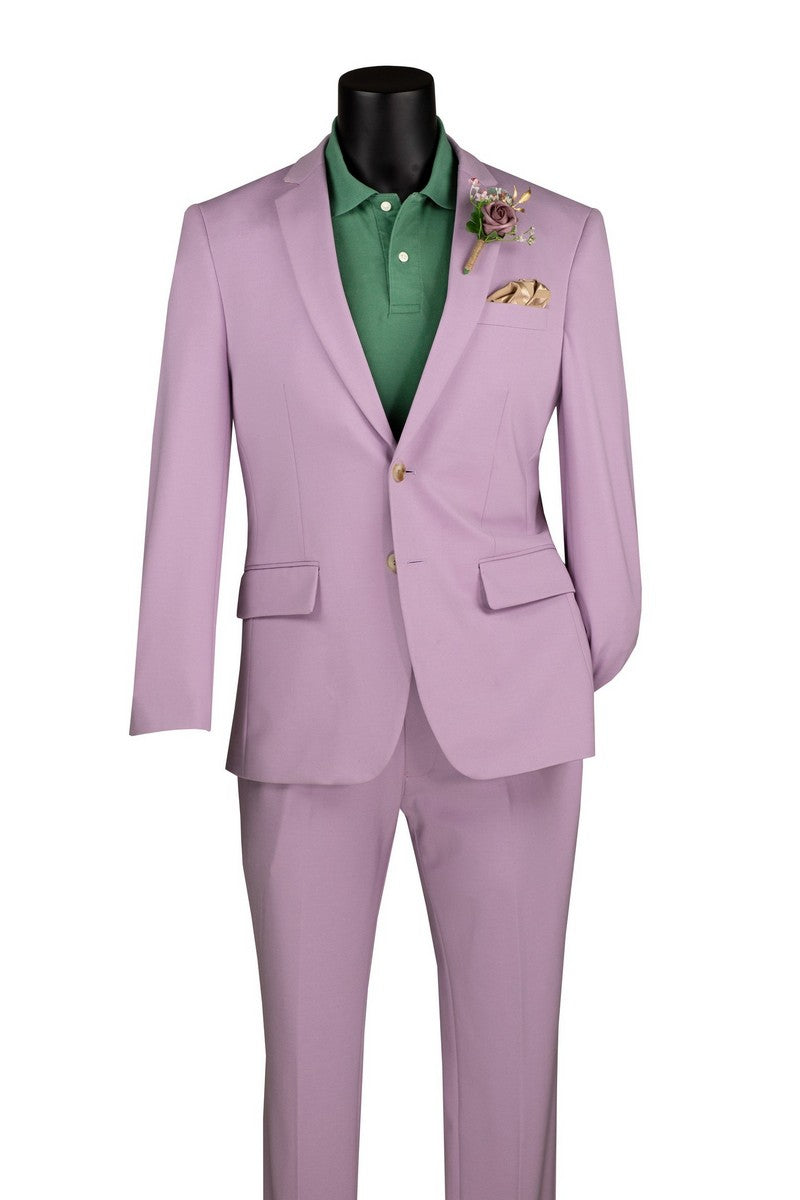 Vinci Super Stretch Slim Fit Suit | SDX-3 - Lavender